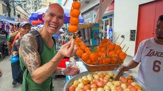 FILIPINO Street Food in Manila, Philippines - KWEK KWEK, LUMPIA, HALO-HALO + Quiapo Market Food Tour