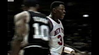 Rodman Whacks Patrick Ewing And Ewing Reacts!