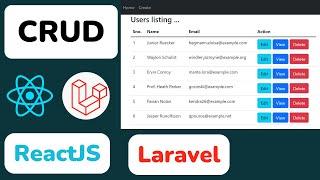 Laravel React Js CRUD Tutorial For Beginners | React Js CRUD Tutorial | React Js For Beginners |Ajay