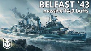 Belfast '43 Is Incredible Now (14.0 Buffs World of Warships)