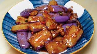 红烧茄子，又香又下饭，做法简单，还非常的好吃Braised eggplant Chinese recipe, fragrant and suit for rice, simple