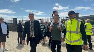 Daizen Maeda ARRIVING BEFORE THE CELTIC V ABERDEEN GAME !!!