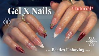 Watch me do a Gel X Set ‧ ₊˚⊹ | Beetles Unboxing + Tutorial