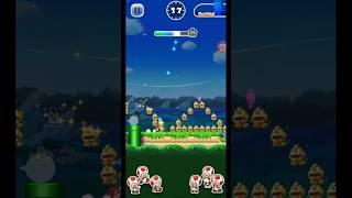 WONDER FLOWER TOAD RALLY RUN [SUPER MARIO RUN GAMEPLAY] #supermariorun #mariorun #shorts