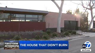 Home with fire resilient features survives Palisades Fire