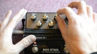 HARTKE - BASS ATTACK Preamp and EQ test