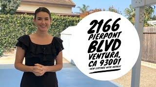 New Listings with Natalie  2166 Pierpont Blvd Ventura, CA 93001