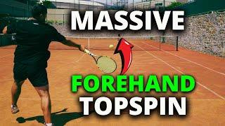 How To Hit MASSIVE Topspin on your Forehand (Tennis Forehand Technique)