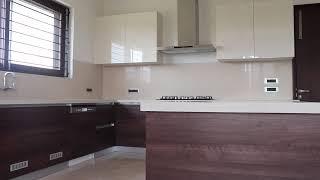 Modular Kitchen (cabinets without handle) with Island counter in Chennai