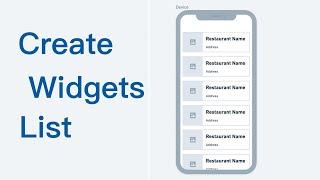 Create List of Widgets Flutter