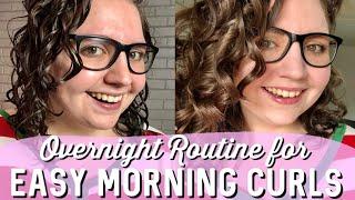 Do THIS for Perfect Morning Hair! Sleeping in the Crunch/Cast | CURLY GIRL METHOD