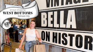 WEST BOTTOMS ANTIQUE SHOPPING TRIP | Kansas City Vlog