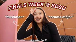 FINALS WEEK @ SDSU *freshman year* | Vlogmas Day 20