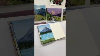 Easy landscape painting #painting  #gouachepainting #gouache #art #artist #artwork #arttherapy #diy
