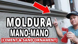 Paano Gumawa ng Moldura ng Bintana | DIY Concrete Wall Moulding,  Como hacer Moldura en Ventana