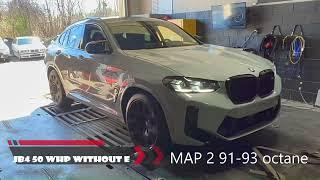 2022 BMW X4M COMP INSTALED JB4 VALVTRONIC EXHAUST DYNO RESULTS