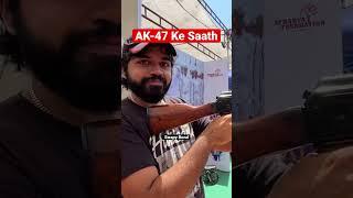 The Good Old AK47 For The First Time!! Ft. Swapy Bond #shorts #indianarmy