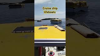 Cruise ship lifeboats #shorts #seaview #trending #cruiseship #ship #viralshort #msc #youtubeshort