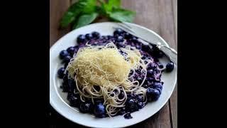 Stable diffusion dreams of "blueberry spaghetti" for one night