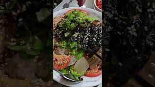 시원한 묵밥 #해루냥이집사 #묵밥 #food  #다람쥐야 미안해 #엄마가 만든 묵 #시원 시원 #여름 #묵