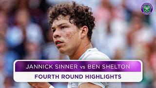 Stunning ending to electric encounter | Jannik Sinner vs Ben Shelton | Highlights | Wimbledon 2024