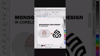 M + S Monogram Logo Design in CorelDraw #shorts #coreldraw #logodesign #monogram #monogramlogo