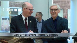 Governor Evers tours UW-La Crosse campus