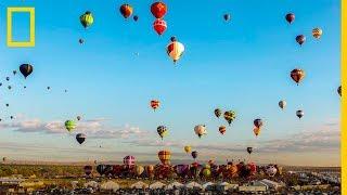 Colorido TIME-LAPSE de GLOBOS AEROSTÁTICOS en ALBUQUERQUE | NatGeo en Español