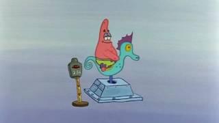 Patrick riding a seahorse for 10 hours