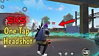 SKS One Tap Headshot || Only SKS || 1vs1 || Garena Free Fire