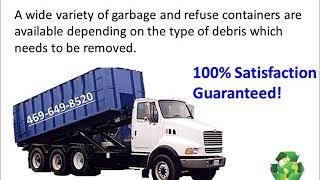 Roll off Dumpster Dallas Garbage Bin Rental Dumpster Sizes and Affordable Dumpster Prices