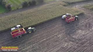  Chopping corn - Riphagen uit Vaassen | Mais kneuzen met 2x Hakselaars | Ensilage de mais | NL 