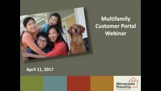 2017 RFP/2018 HTC: How to Use the Multifamily Customer Portal