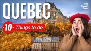 TOP 10 Things to do in Quebec City, Quebec 2023!