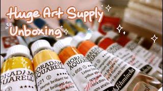  huge art supply unboxing | gifts from a dear friend