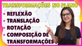 TRANSFORMAÇÕES NO PLANO: REFLEXÃO, TRANSLAÇÃO E ROTAÇÃO DE FIGURAS GEOMÉTRICAS ‍ PROF GISELE RAMOS