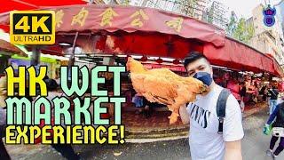 【4K VR】Wet Market & Food Centre Experience in Causeway Bay!! Hong Kong Bowrington Road Market