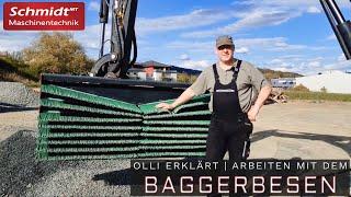 Olli erklärt | Arbeiten mit dem Baggerbesen & EUROCOMACH 100 TR | Schmidt Maschinentechnik