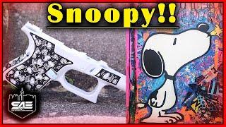 Snoopy Glock engraving