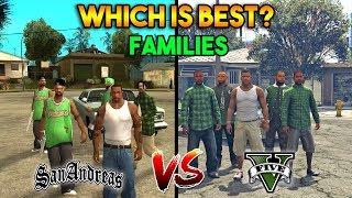 GTA 5 VS GTA SAN ANDREAS GROVE STREET FAMILIES : WHICH IS BEST?