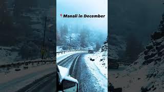 MANALI  in December....#manalitrip #himachal #snowfall #winter #sisu2022 #mountains