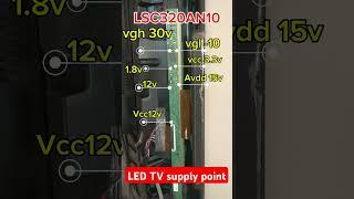 LED TV single cough supply point# LED TV repair#LED TV panel problem repair# display problem repair