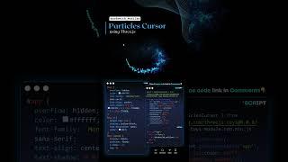 Particles Cursor using ThreeJs #css #coding #cursor #threejs #Website