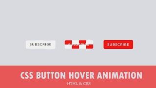 CSS Buttons With Hover Animation | Coding bd