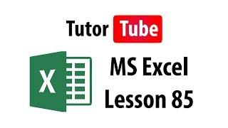 MS Excel Tutorial - Lesson 85 - Go to Special