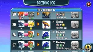 Monster legends: Breeding Log