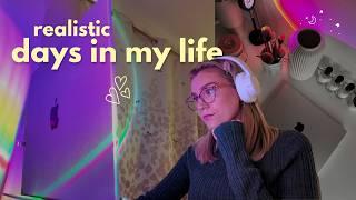 realistic week in my life vlog | faking aesthetics, feeling low & coffee shop editing  ️🫧