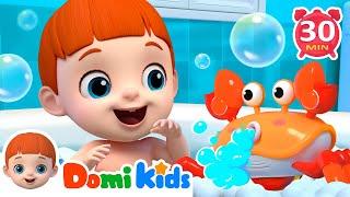 Bath Song | Baby Loves Taking Shower | More Nursery Rhymes for Toddlers | Baby Songs - Domikids