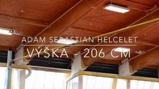 Adam Sebastian Helcelet - výška 206 cm