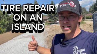 I Fixed A Tire On A Remote Island